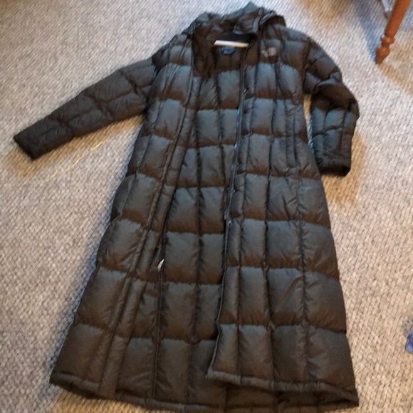 ankle length north face coat